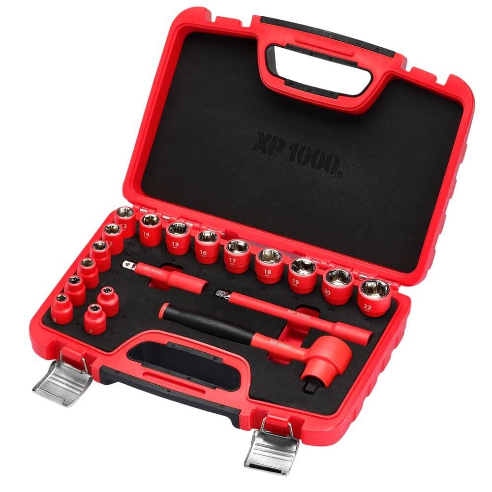 Xp1000 ® Vde Metric Socket Set 3/8in Sq. Dr. (19 Piece) Pk 1 16306