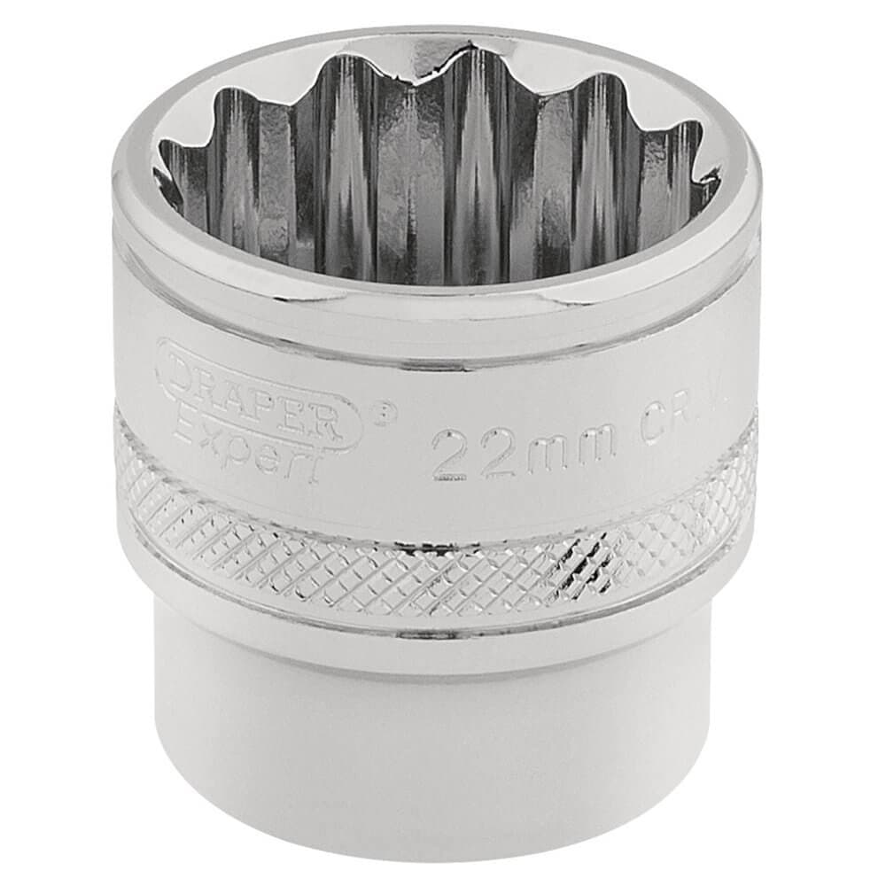 Draper Expert 32800 Hi-Torq® 12 Point Socket 3/8in Sq. Dr. 22Mm each