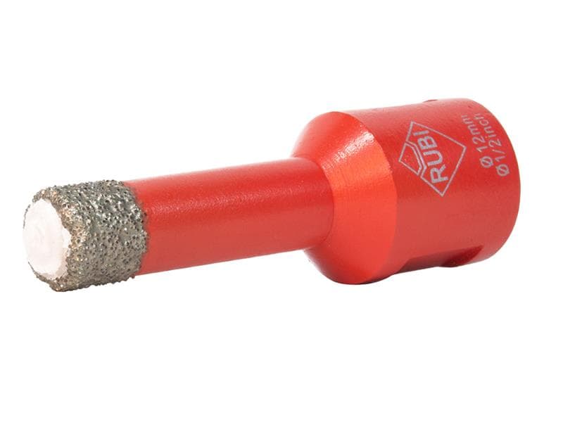 Rubi Tiling Tools 05991 Dry Cut Diamond Drill Bit 12Mm