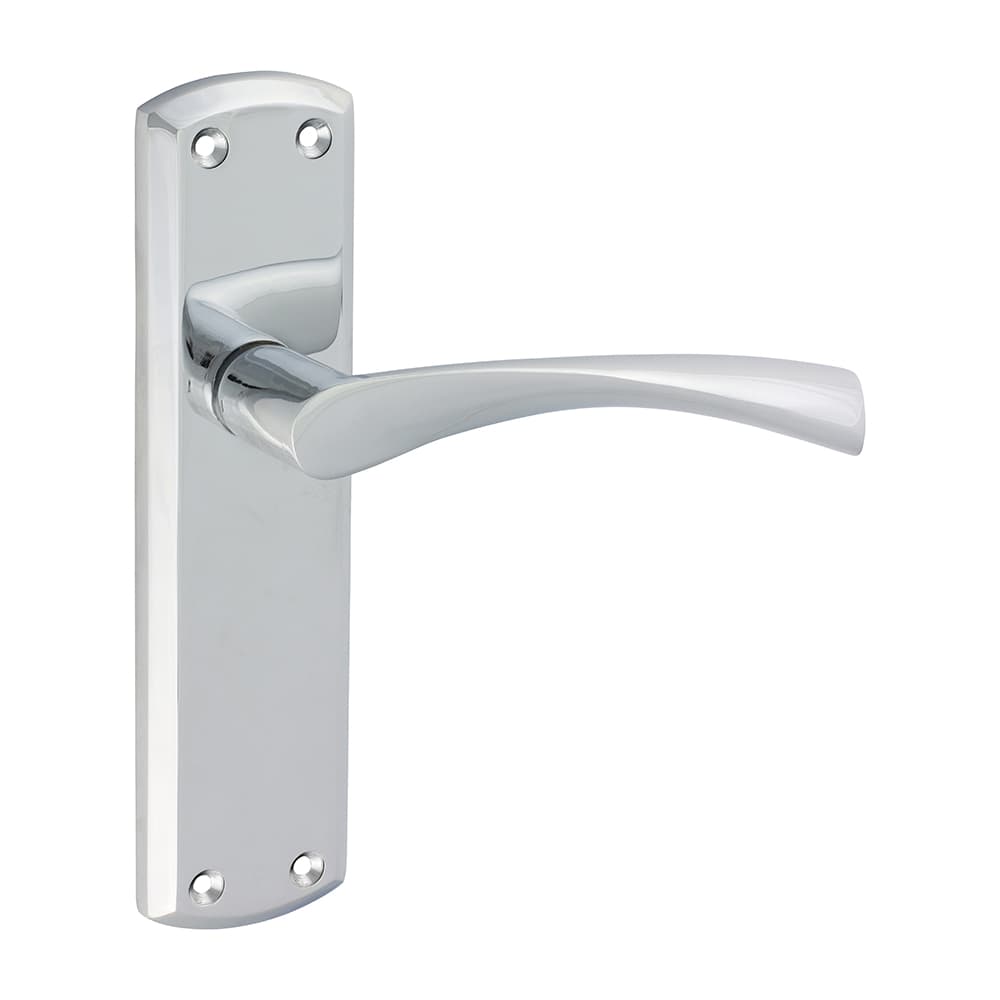 Timco Zeta Latch Handles - Polished Chrome Blister Pack 1 200757