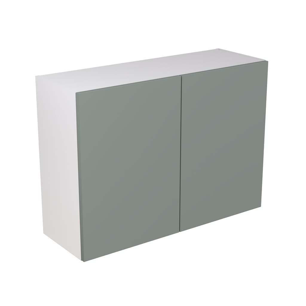 Kitchen Kit Flatpack 1000 Wall Kitchen Cabinet Slab Supermatt Agave Green