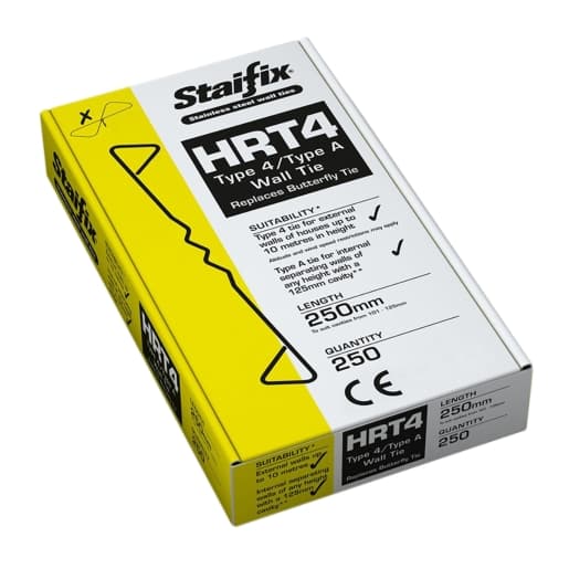 Staifix Stainless Steel HRT4 Type 4/Type A Housing Ties, 250 Box, 250mm