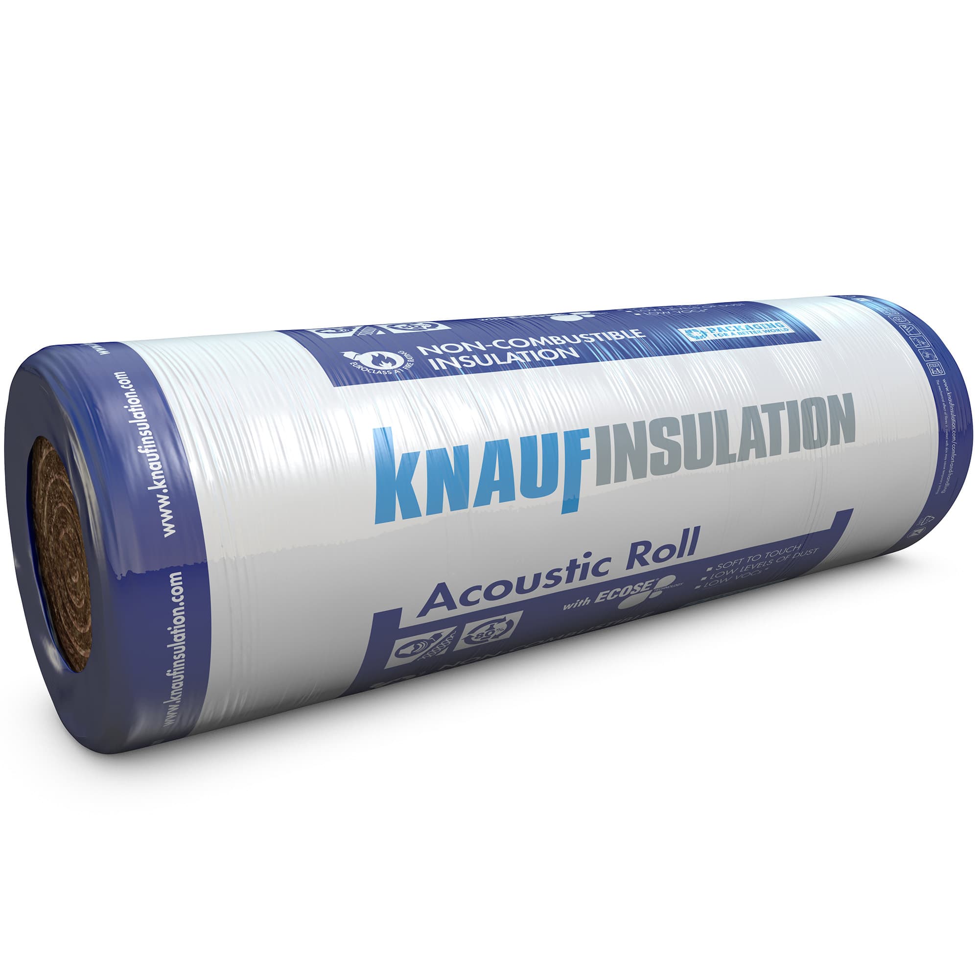 Knauf Insulation Knauf Acoustic Roll Ready Cut 75mm 14.50m 2 x 600 17.4m2 Per Pack