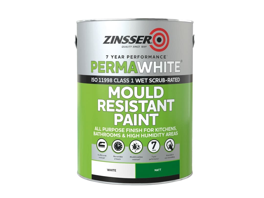 Zinsser Permanent White Interior Paint Eggshell 984ml ZN7070001D1