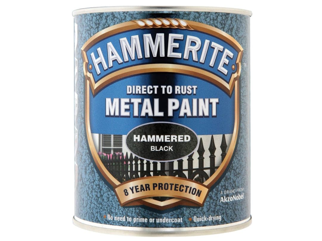 Hammerite Direct To Metal Hammered Black 750ml 5092955