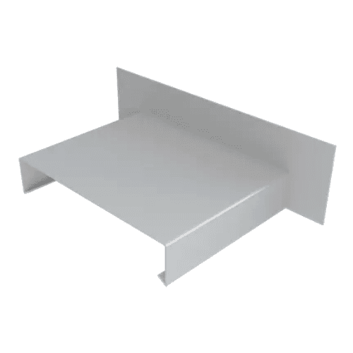 Aluminium Coping Upstand for 141-200mm Wall - 260mm Painted