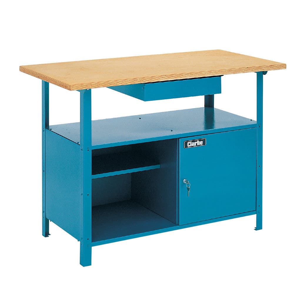 Clarke 6500130 Cwb1250 Heavy Duty Wooden Top Workbench