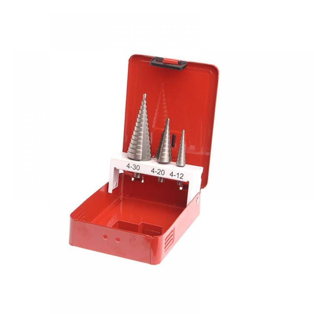 Faithfull Hss Step Drill Bit Set Of 3 4-30Mm