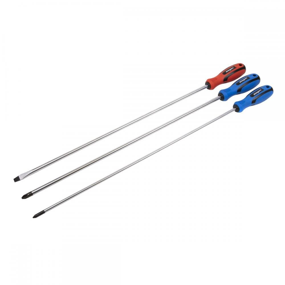 Sealey S0895 Screwdriver Set 3Pc Extra-Long