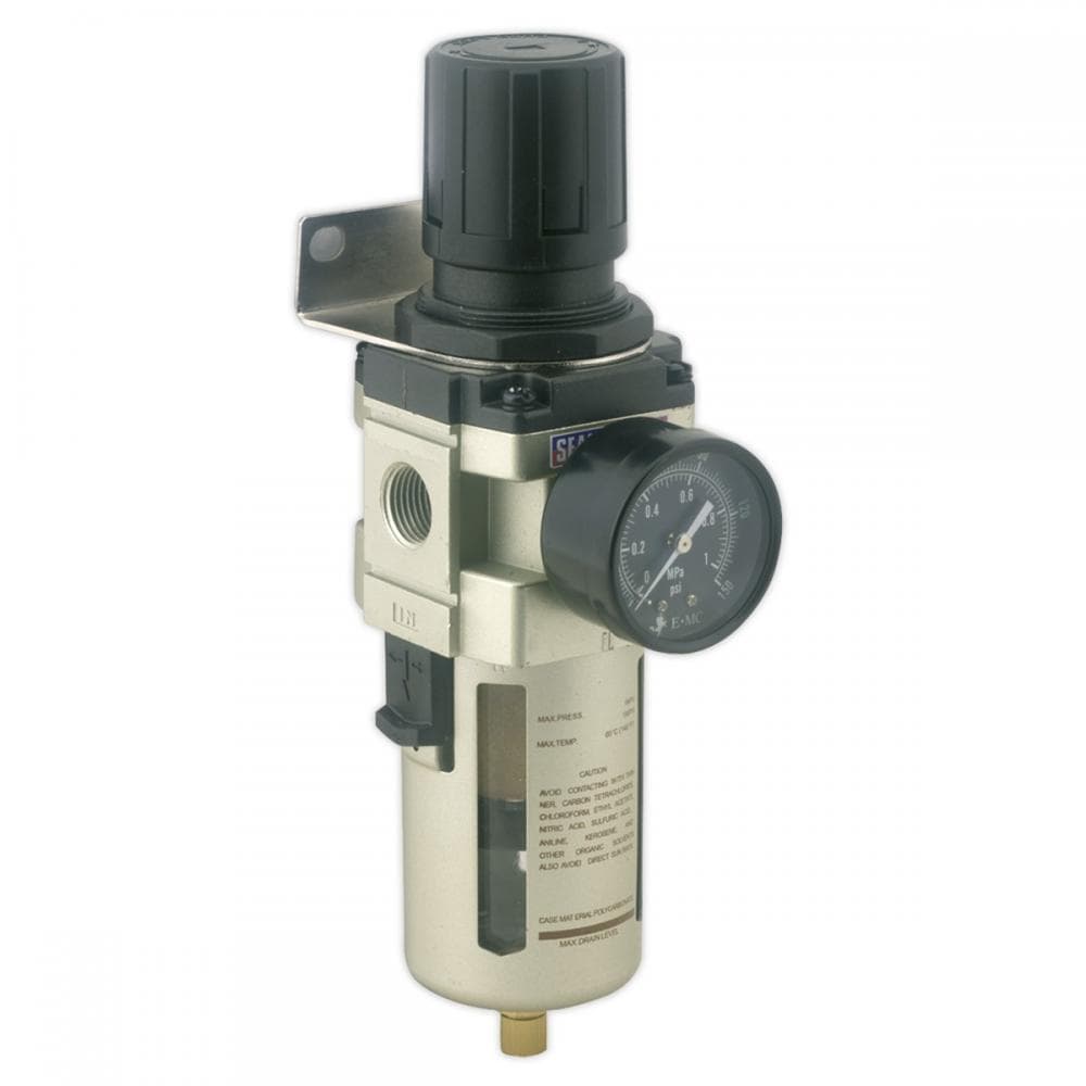 Sealey SA206FR Air Filter/Regulator Max Airflow 140Cfm