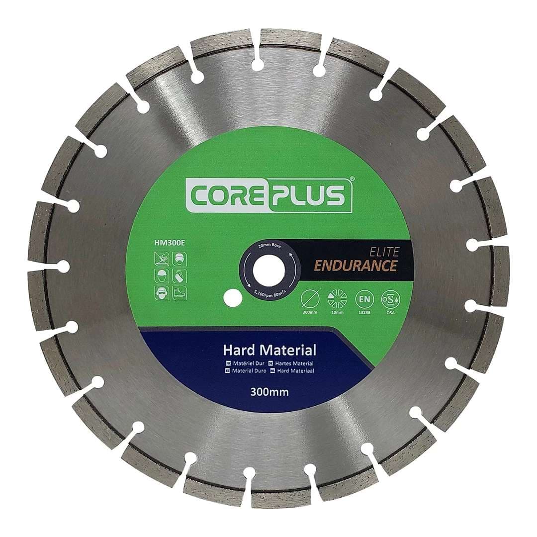 Coreplus CORDBHM300E Hard Material Elite Endurance Diamond Blades 300Mm (Box Of 1)