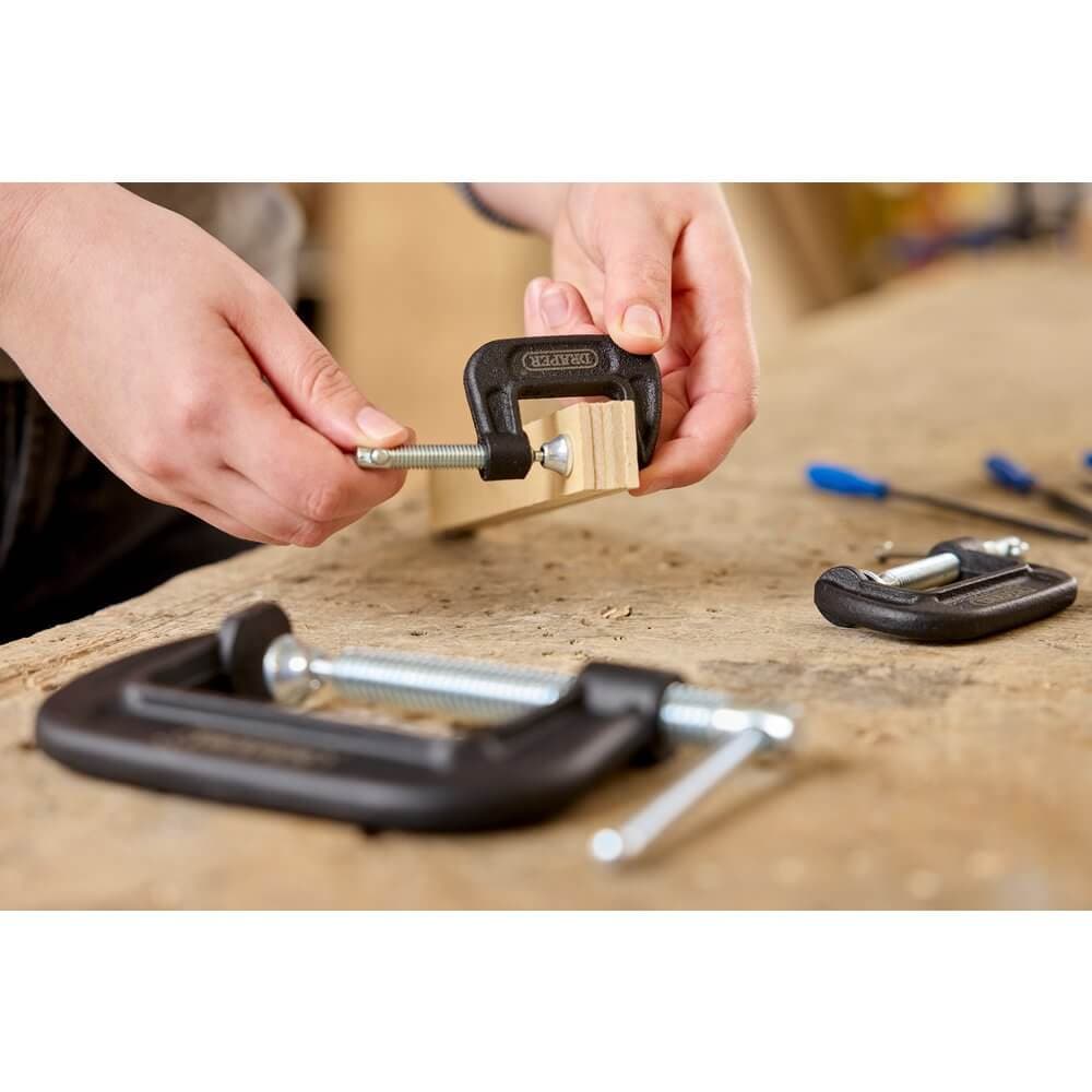 Draper Heavy Duty G-Clamp Set (3 Piece) Pk 1 18989