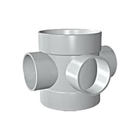 Davant 110Mm Solvent Soil D/S Short Boss Pipe Black SB25