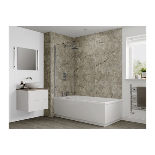 Multipanel Classic Bathroom Wall Panel Unlipped 2400 x 900mm Antique Marble 701