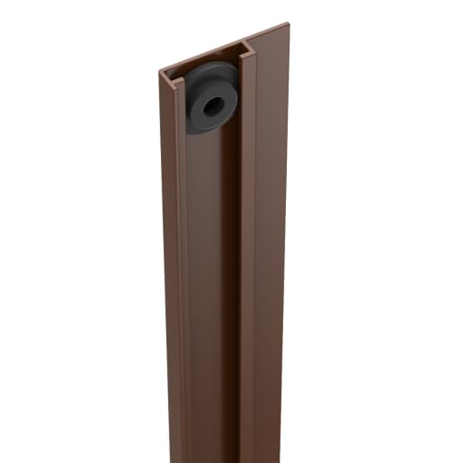 Durapost U Channel Cover Strip Sepia Brown 2100mm Home Delivered