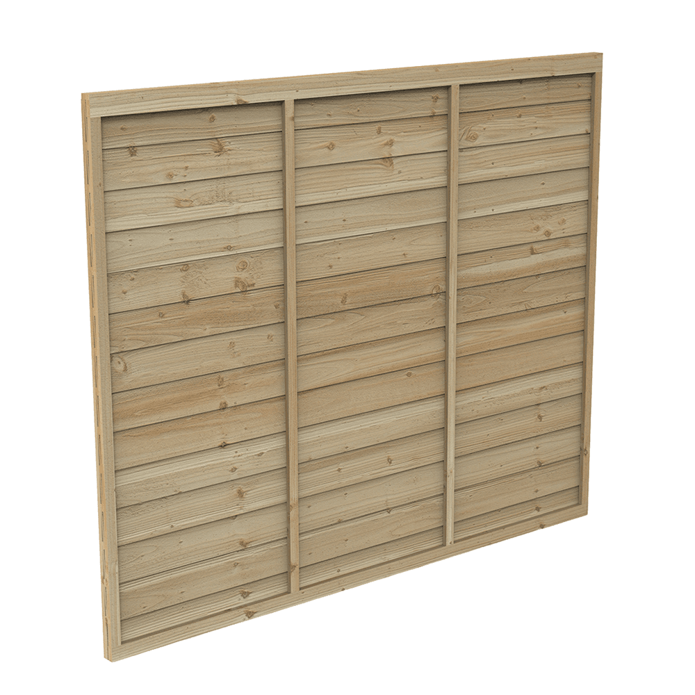 Forest Garden Larchlap Premium Fence Panel 6ft x 5ft