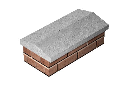 Supreme Concrete Twice Weathered Coping Stone 305mm x 610mm COP121