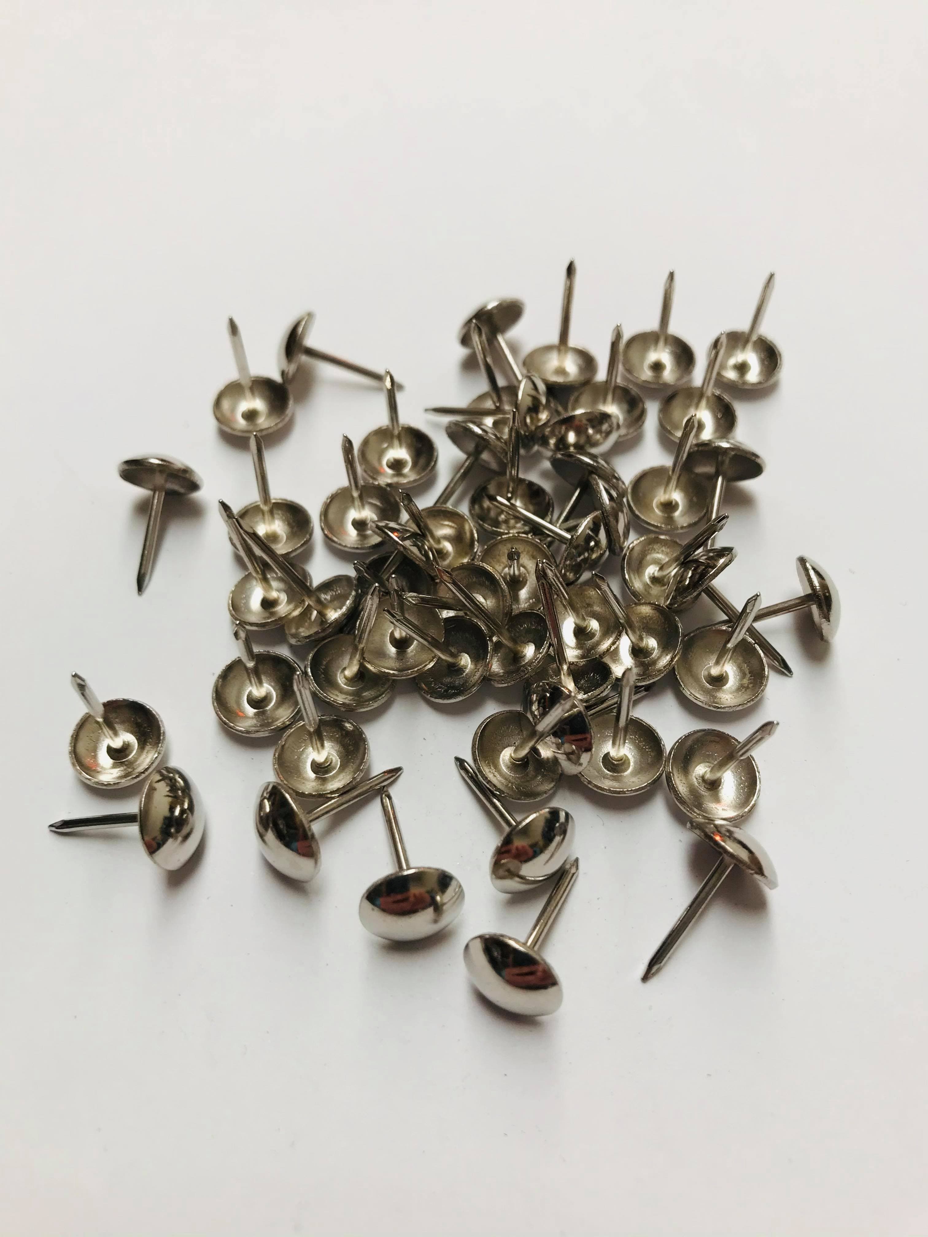 9.5mm CHROME / SILVER / NICKEL Loose Decorative Studs