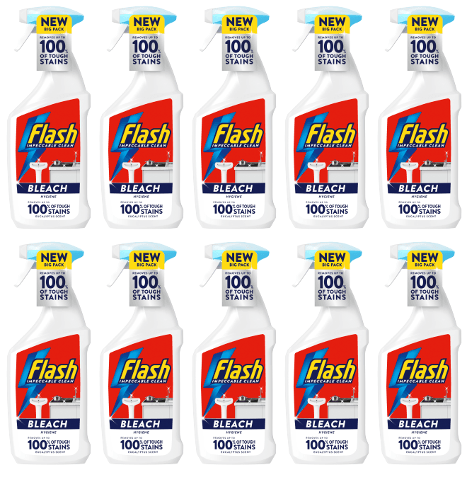 10 x Flash Spray Bleach - 800ML