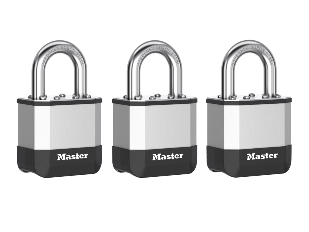 Master Lock Elite™ Laminated 45mm Padlock - 25mm Shackle (Pack of 3) PK1EURTRI