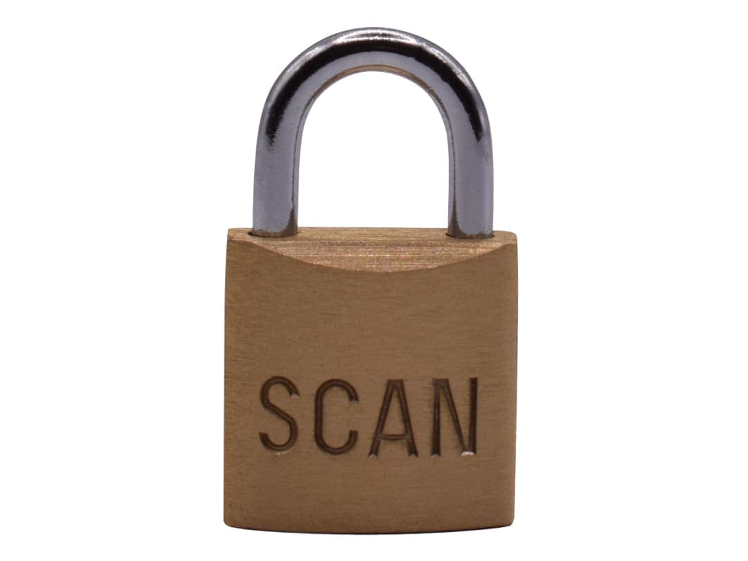 Scan Brass Padlock 20mm BC7520