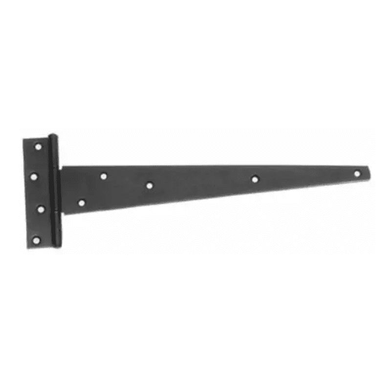 Medium Outdoor 'T' Hinge External Gate/Door - 16" (inch) - Black Powder Coated - Hardware Solutions