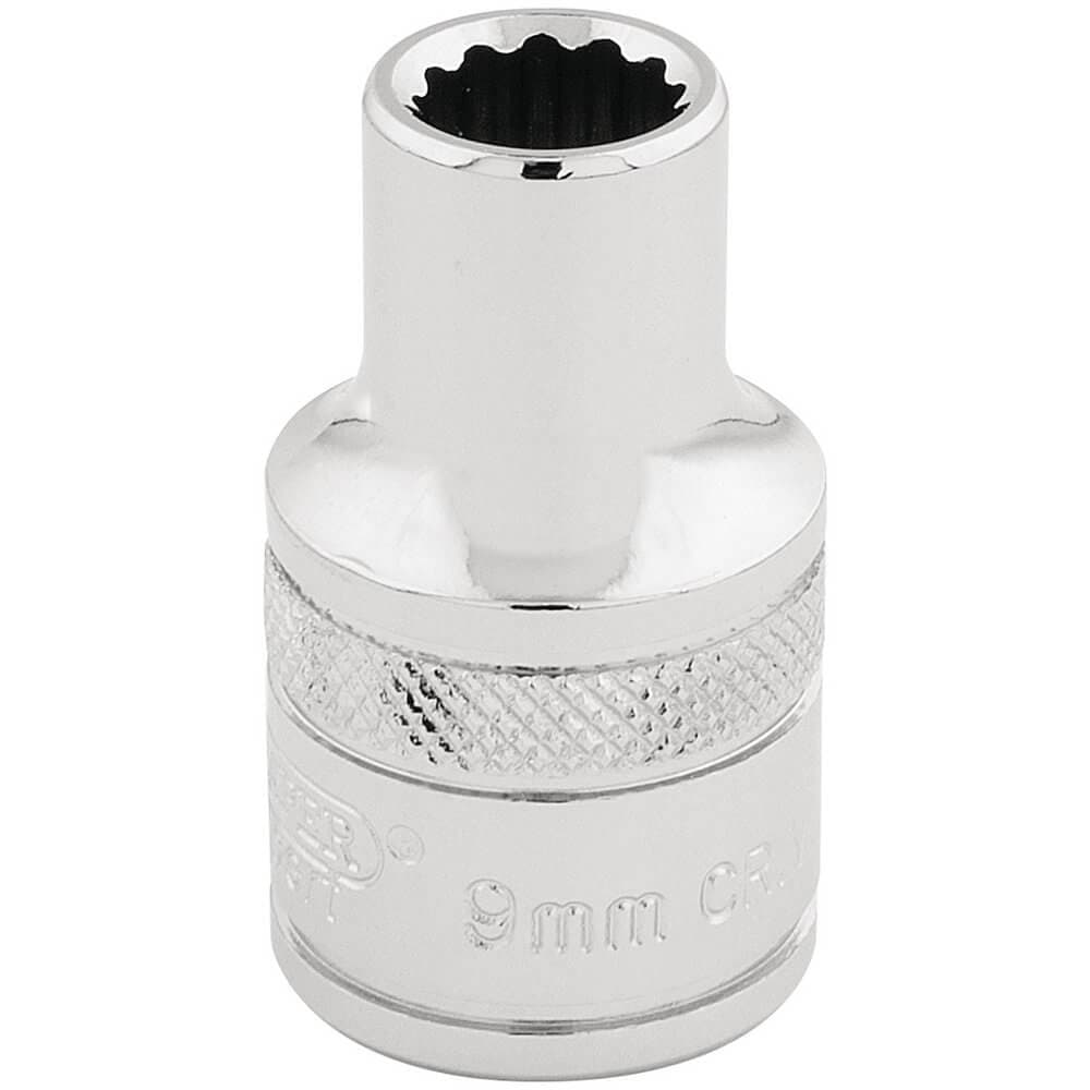 Draper Expert 33089 Hi-Torq® 12 Point Socket 1/2in Sq. Dr. 9Mm each