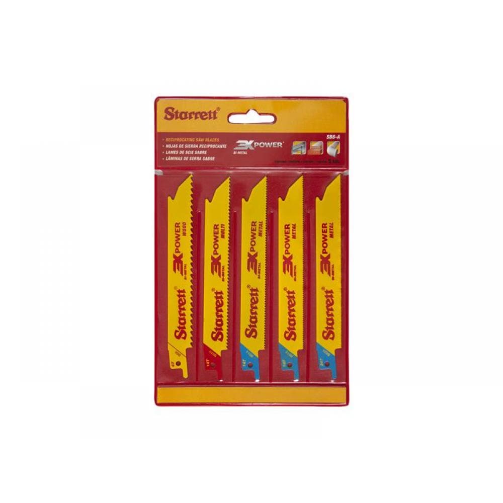 Starrett SB6-A Sb6-A Reciprocating Blade Kit (Pack 5)