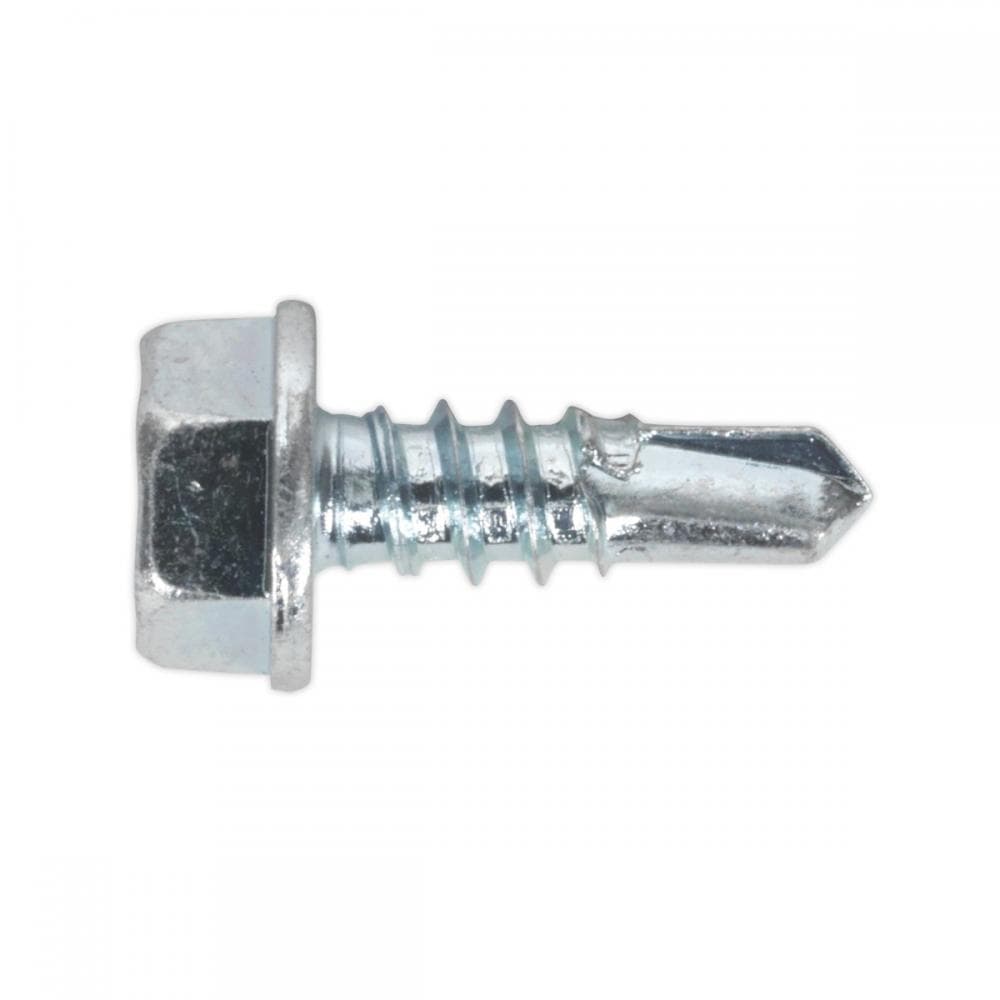 Sealey SDHX4213 Self-Drilling Screw 4.2 X 13Mm Hex Head Zinc Pack Of 100