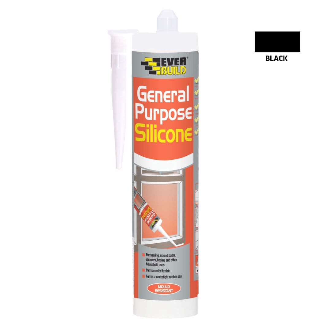 Everbuild Gen Purpose Sil Black C3