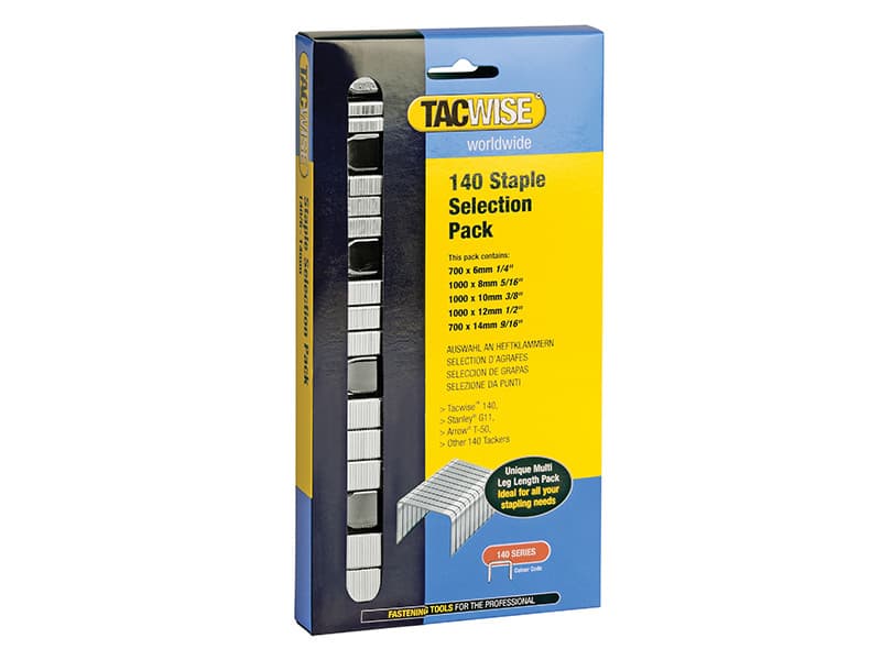 Tacwise 0350 140 Heavy-Duty Staples (Type T50 G) Selection (Pack 4400)