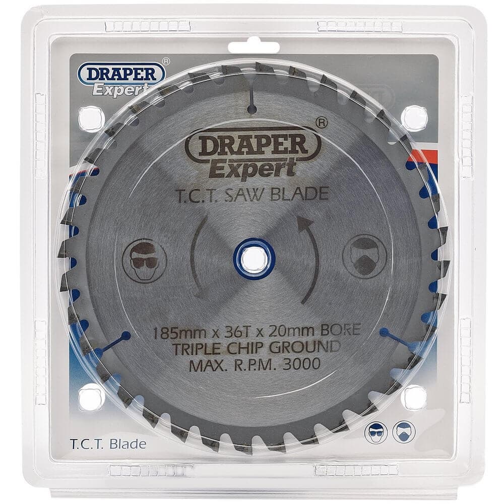 Draper Expert 03637 Expert Tct Saw Blade 185 X 20Mm 36T each