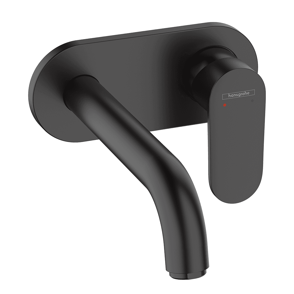 Hansgrohe Vernis Blend Single lever basin mixer for concealed installation wall-mounted with spout 20,7cm - Matt Black - 71576670