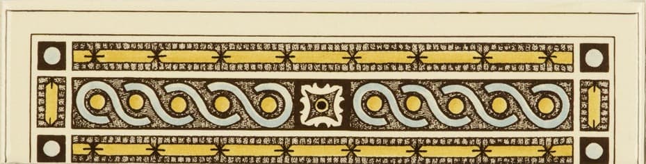Original Style Artworks Symmetrical Classical Quarter Tile Single Tile on County White