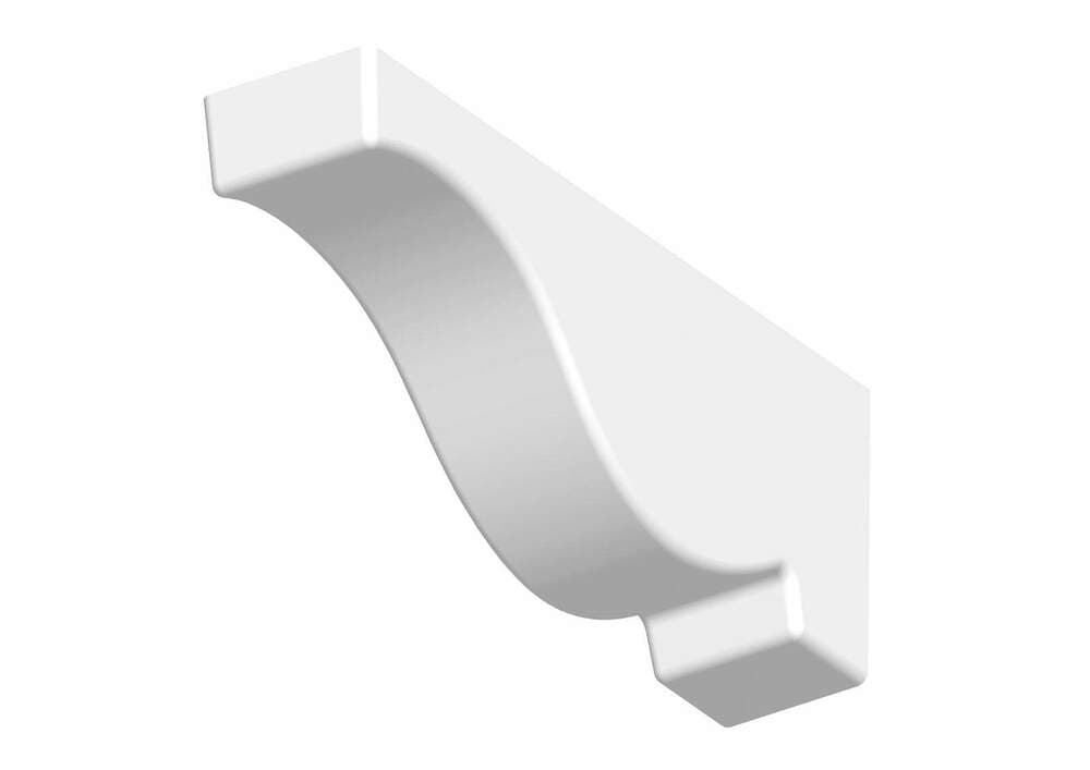 Dentil Block Exterior - 77mm x 123mm x 350mm White
