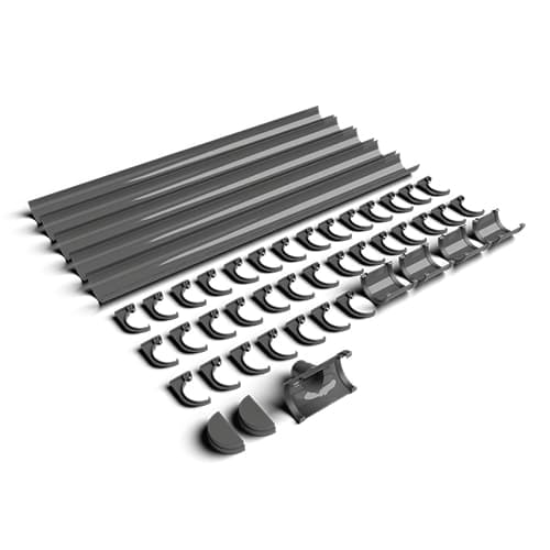 FloPlast 20mtr 170mm Industrial/Xtraflo Gutter Kit - Standard - Grey