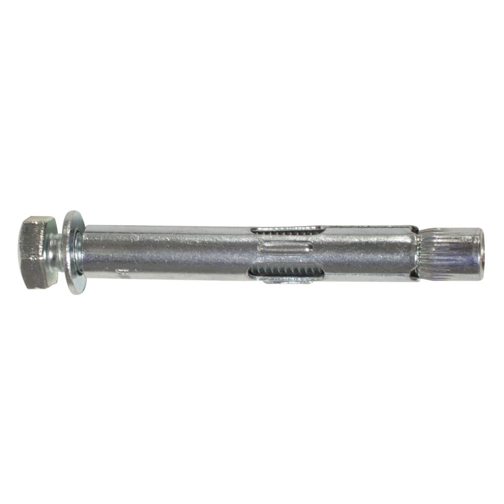 Masonmate MAMSALB1280Z Sleeve Anchor L-Bolt Box 25 Hex Zp M12X80