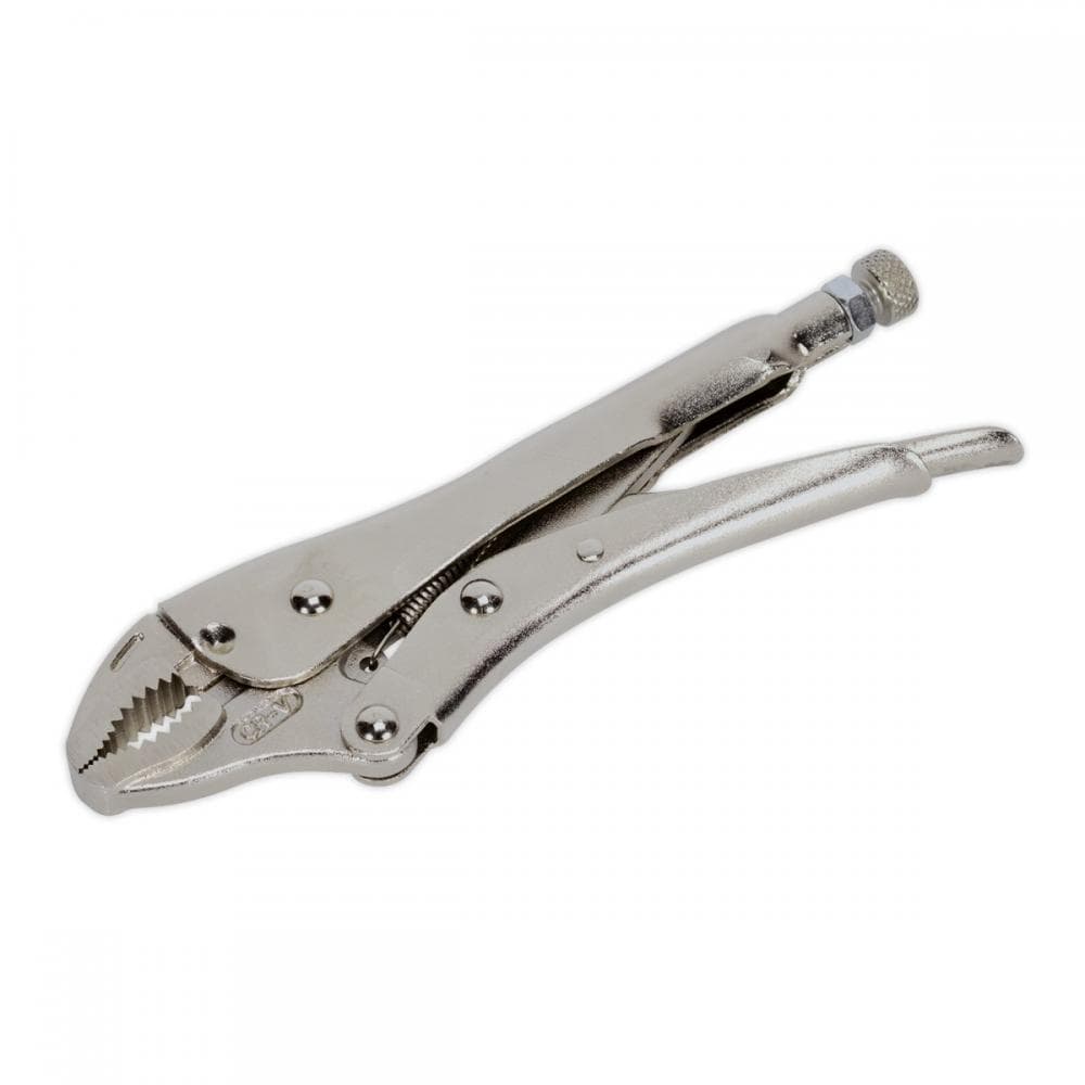 Sealey AK6820 Locking Pliers Curved Jaws 185Mm 0-38Mm Capacity