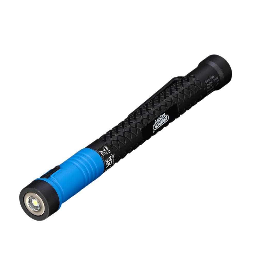Draper Expert Smd Led Usb Rechargeable Telescopic Torch With Magnetic Pickup 1W 100 Lumens Usb-C Cable Supplied Pk 1 31082