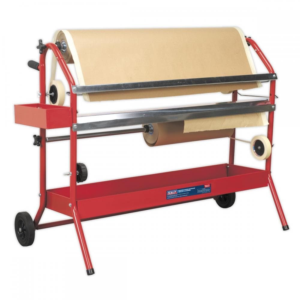 Sealey MK67 Masking Paper Dispenser 2 X 900Mm Trolley