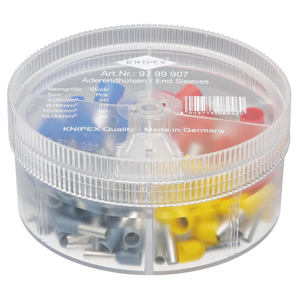 Knipex 97 99 907 Assortment Boxes With 100 Insulated Wire Ferrules 4 Parts Pk 1 26153
