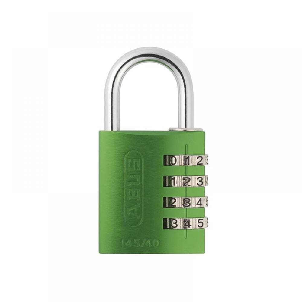 Abus Mechanical 49531 145/40 40Mm Aluminium Combination Padlock Green 49531