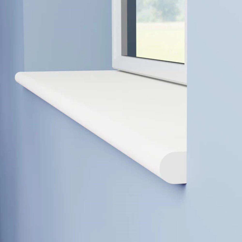 Round MDF Window Board Unprimed 2400mm x 350mm x 18mm