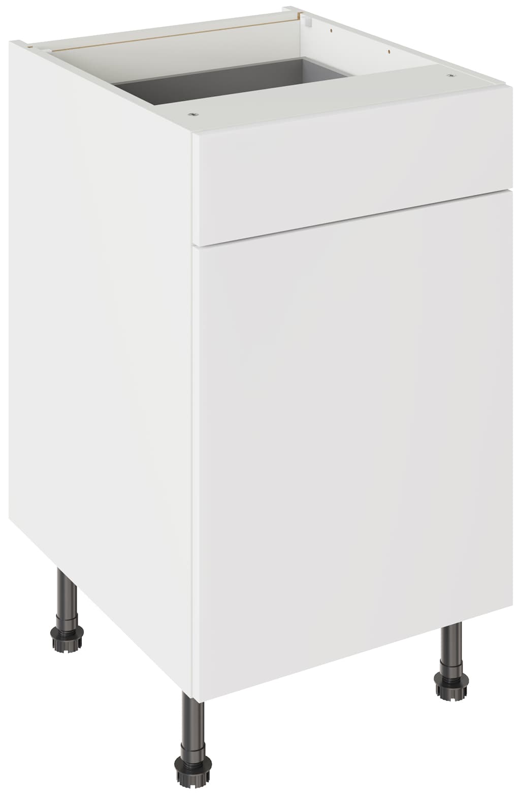 Kitchen Kit Flatpack 500 Drawerline Base Cabinet Slab Supermatt White