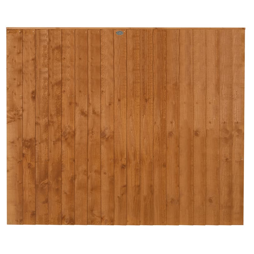 Forest Garden Mixed Softwood Closeboard Fence Panel, 6x5ft