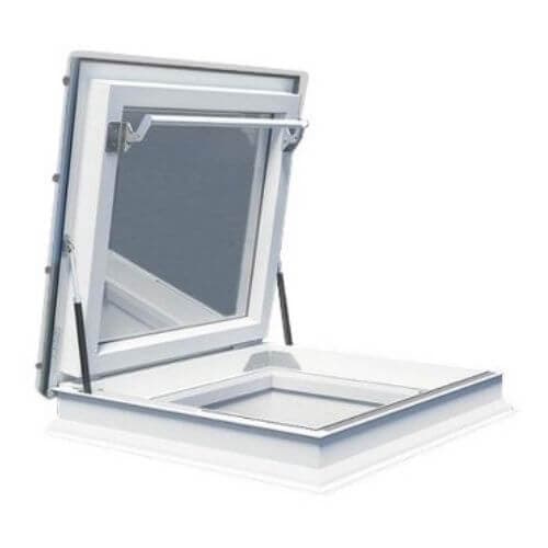 Domed Flat Roof Access Window - 1000mm x 1000mm Double Glazed Transparent