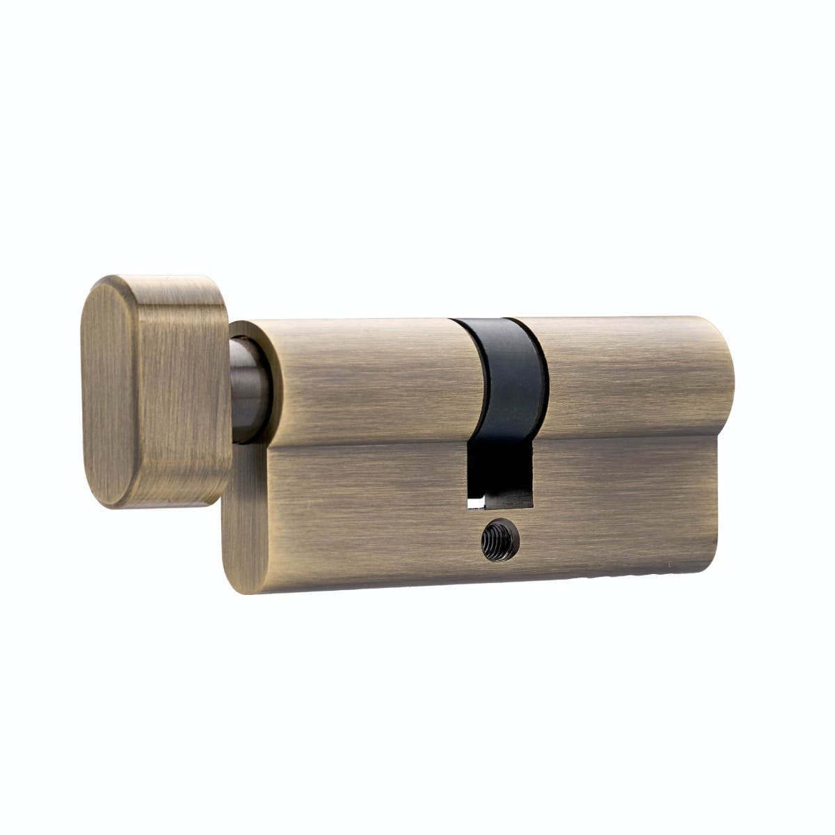 Euro Thumbturn Lock Cylinder - Thumb/Key - 35/35mm - Antique Brass - Security Solutions