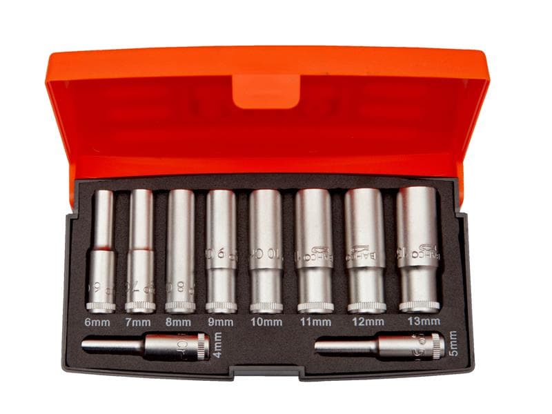 Bahco S0810L S0810L 1/4In Drive Deep Socket Set 10 Piece