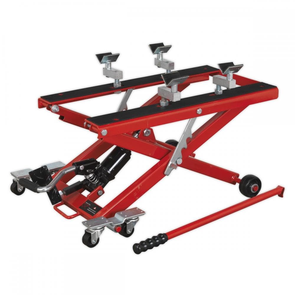 Sealey MC4500 Motorcycle & Quad Scissor Lift 500Kg Capacity Hydraulic
