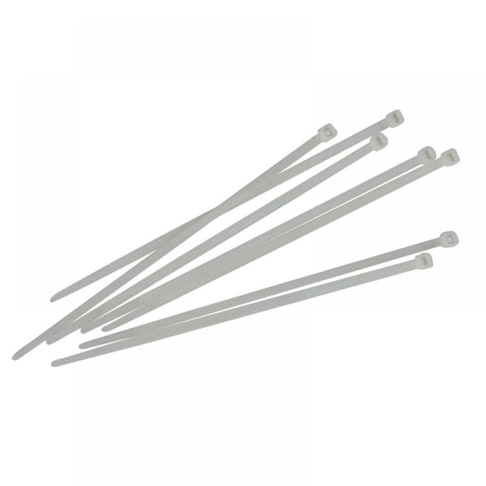 Faithfull Cable Ties White 4.8 X 300Mm (Pack 100)